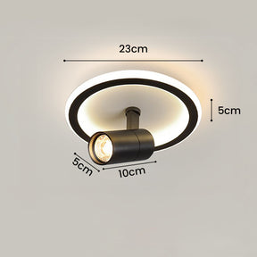 Round and Square LED Ceiling Track Light Fixture