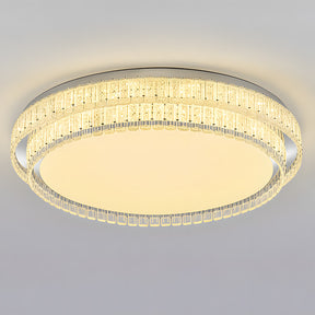 Modern Crystal Flush Mount LED Ceiling Lights for Living Room