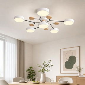 Aria Nordic Wood Flush Mount Ceiling Light