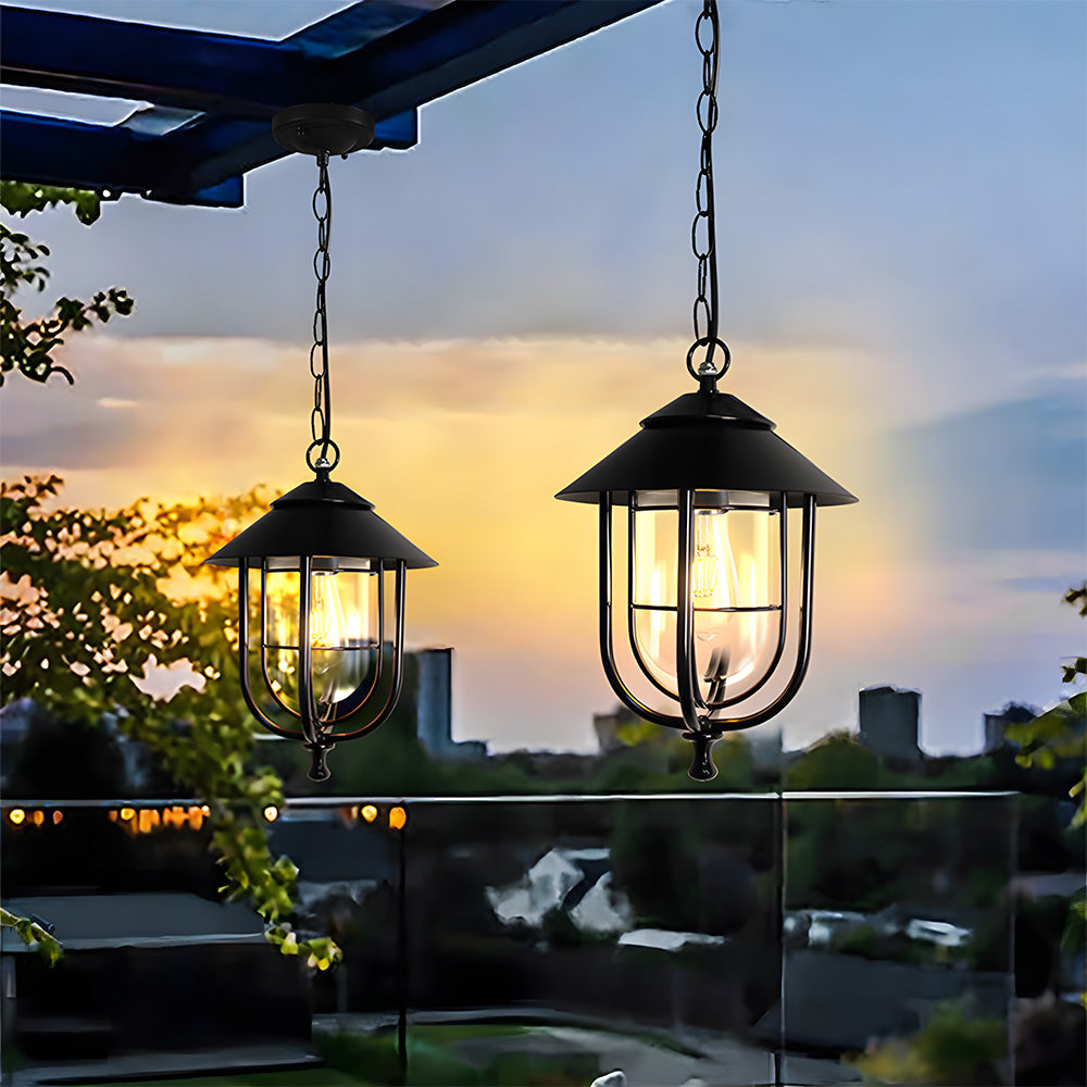 Vintage Outdoor Lantern Pendant Lighting IP65 Waterproof