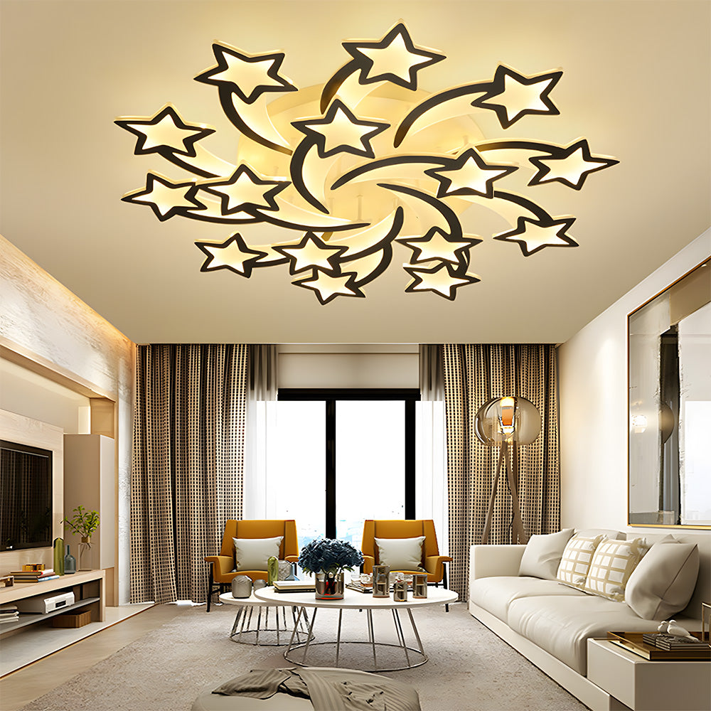 Creative Stars Design Living Room LED Ceiling Lights