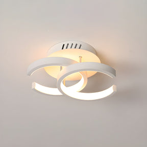 Nova Art Deco White LED Ceiling Lights