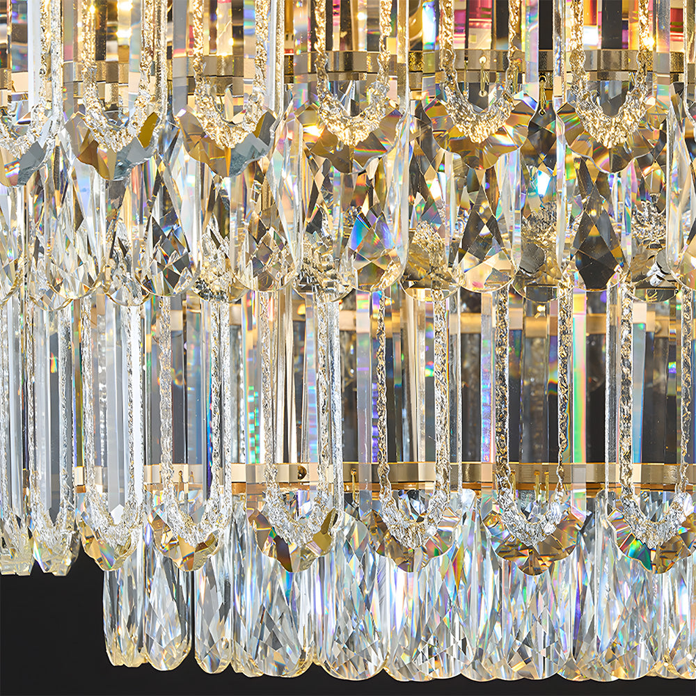 Modern K9 Crystal Ceiling lights Gold Luxury Chandeliers