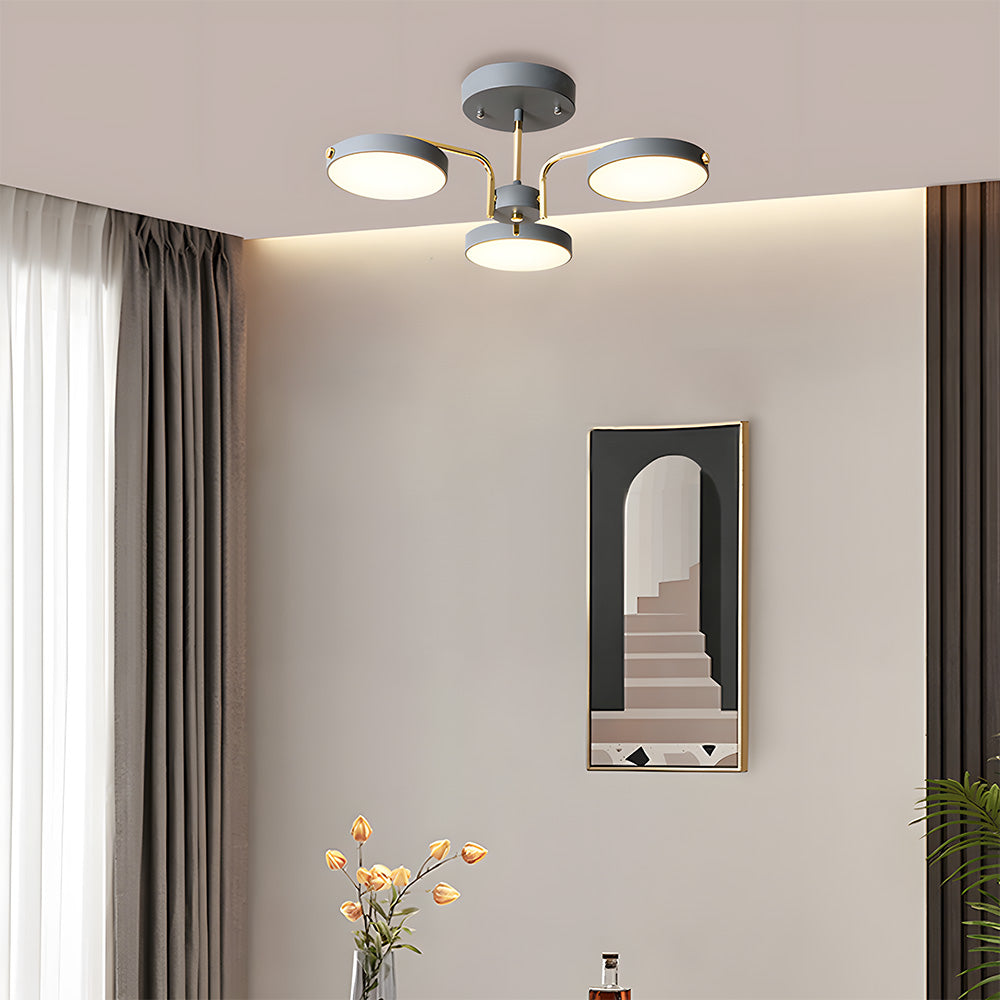 Nordic Creative Iron Living Room LED Ceiling Light