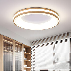 Modern Simplistic Iron Circle Ceiling Light Fixture For Bedroom