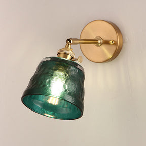 1-Bulb Adjustable Glass Wall Sconce