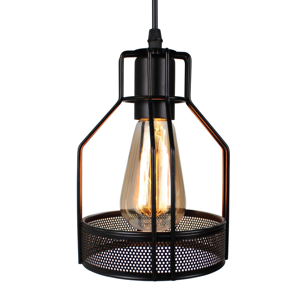 Black Iron  Multi-Bulbs Vintage Island Light For Dining Room