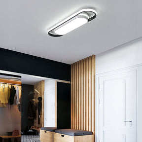 Black Simple Corridor Long LED Low Ceiling Lights