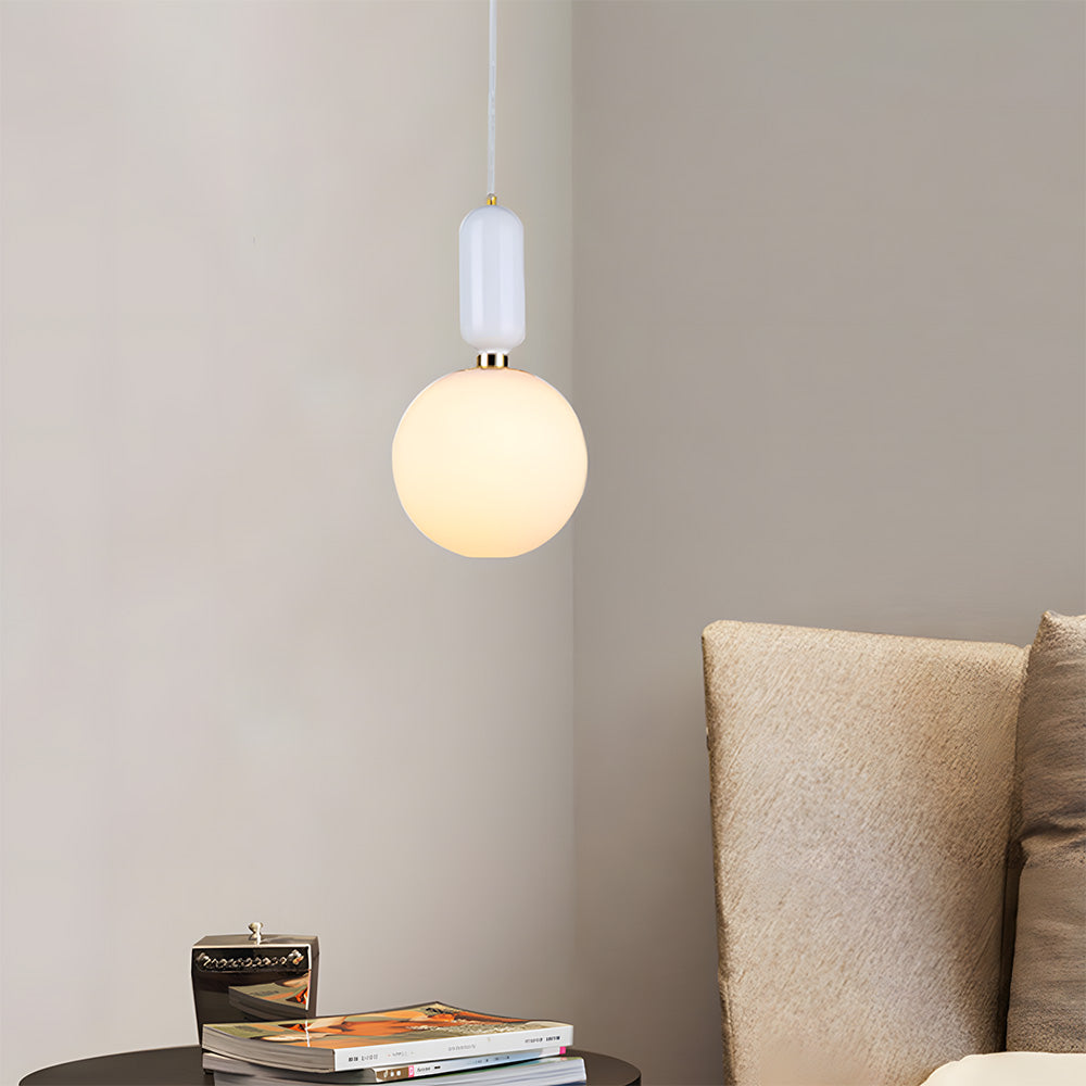 Nordic Glass Globe Ball Pendant Light for Dining Room Kitchen