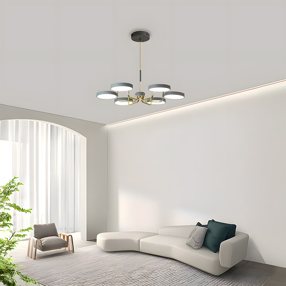 Nordic Creative Iron Living Room LED Ceiling Light