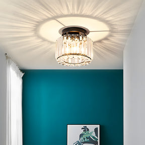 Crystal Semi Flush Mount Ceiling Light for Hallway 23cm E27
