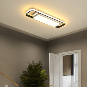 Black Simple Corridor Long LED Low Ceiling Lights