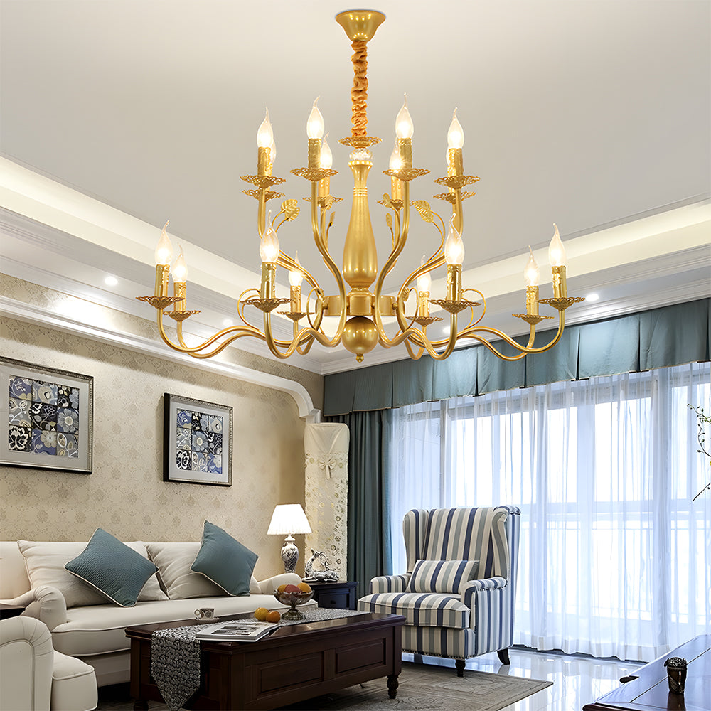 Flemish Style Ceiling Light Rustic Farmhouse Chandelier Lamp