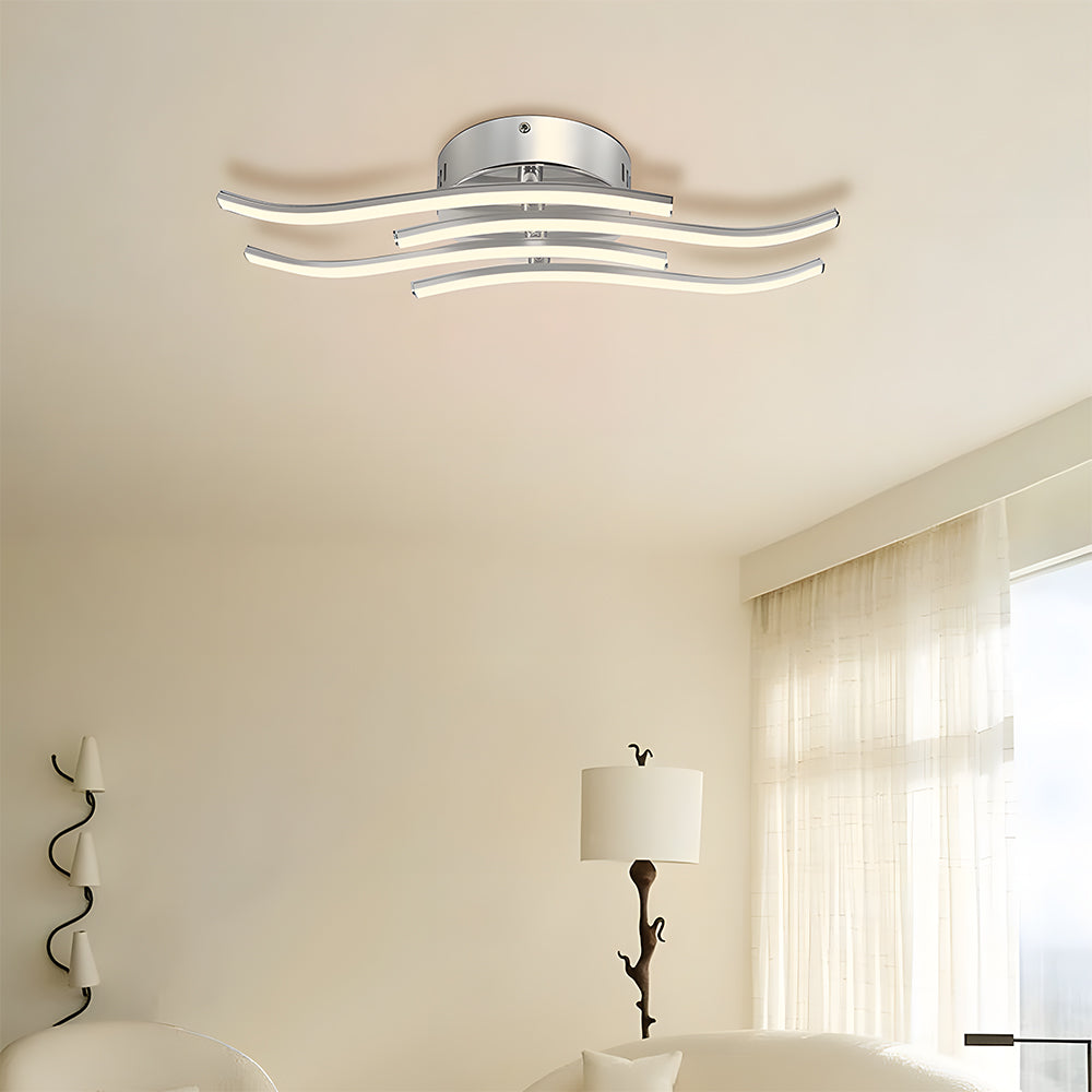 Modern Design Silver LED Living Room Ceiling Lights