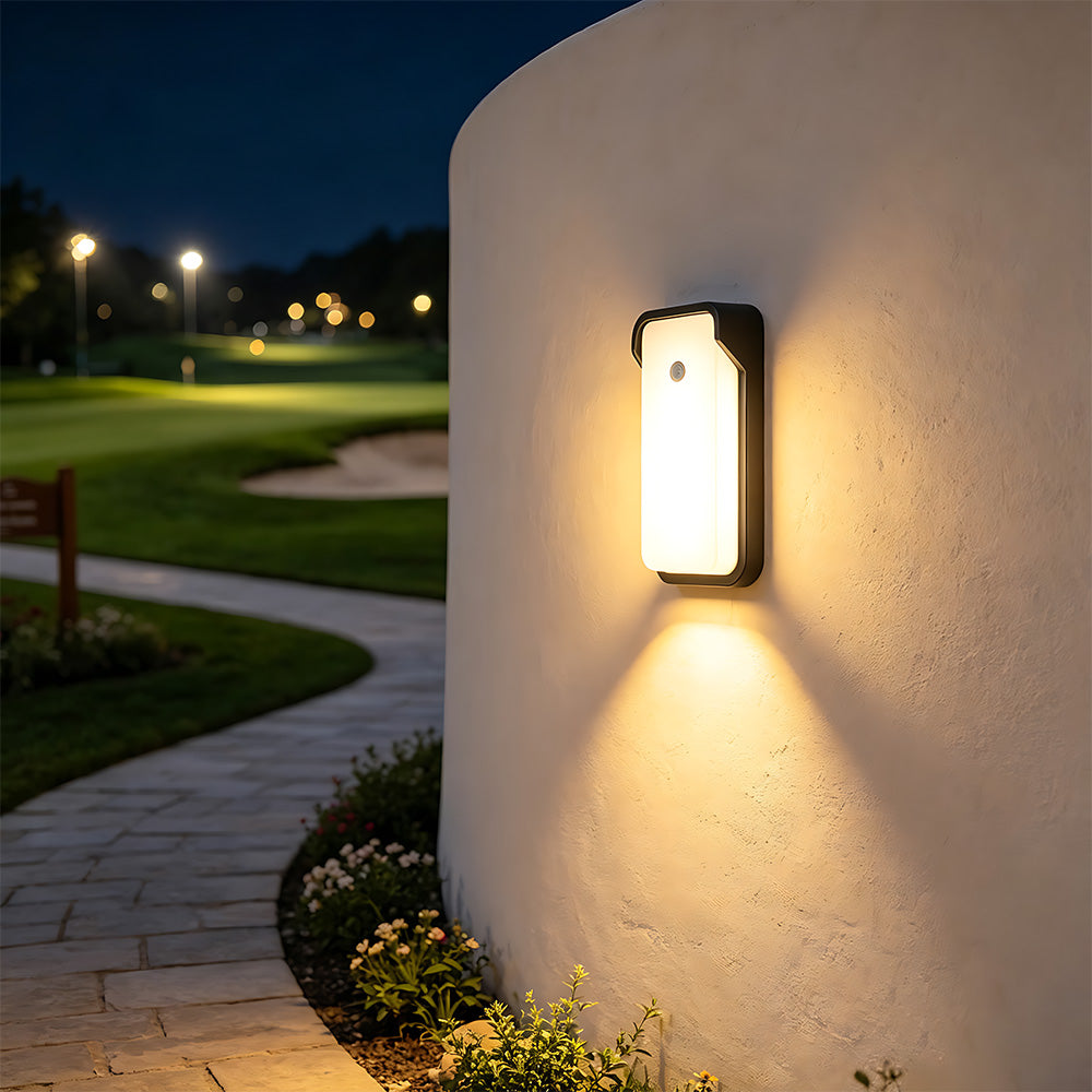 Stylish IP65 Aluminium PIR LED Outdoor Wall Lights for Patio