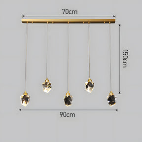 Creative Modern Crystal Gold Raindrop Chandelier