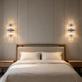 Set of 2 Stylish Stainless Steel Luxurious Indoor Bedroom Wall Lights
