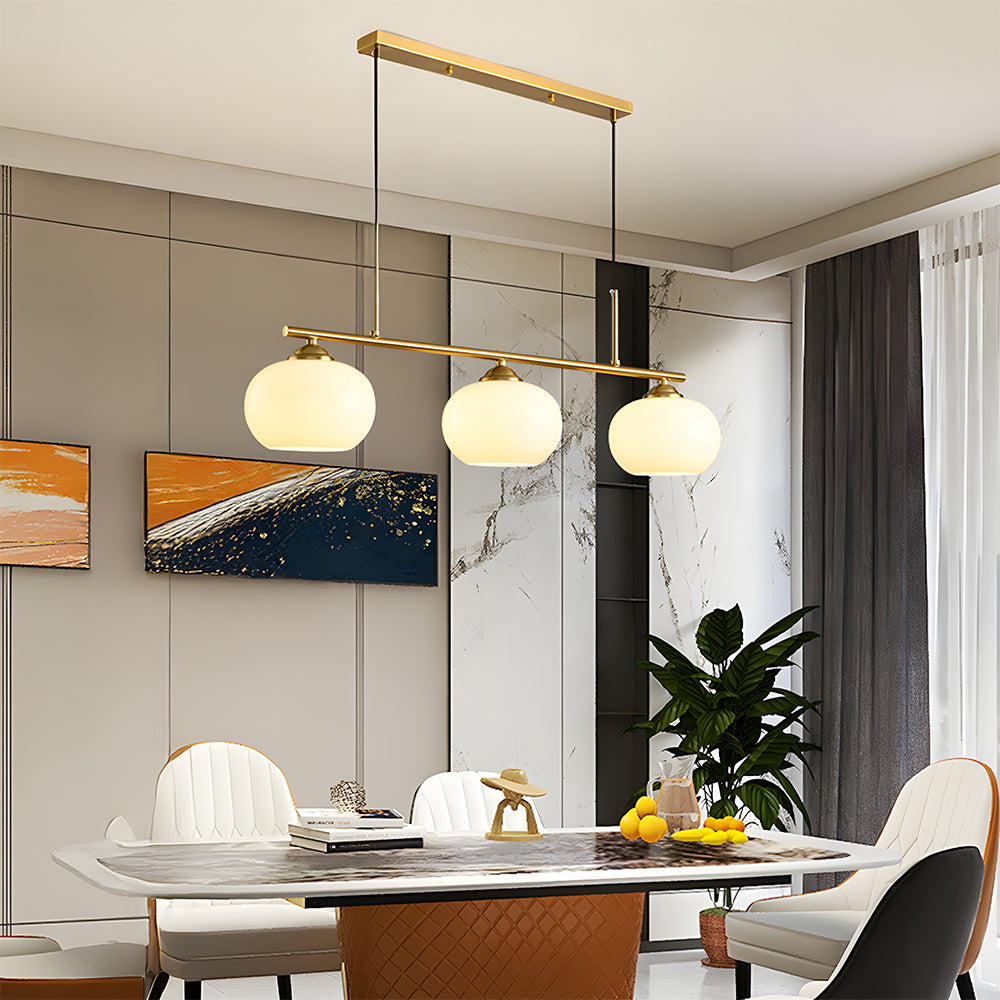 Nordic Glass Pendant Light Dining Table Adjustable Suspended Light Fixture