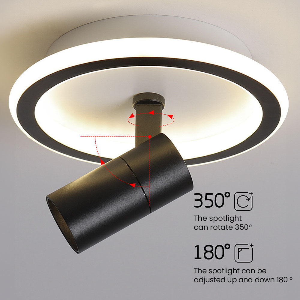 Round and Square LED Ceiling Track Light Fixture