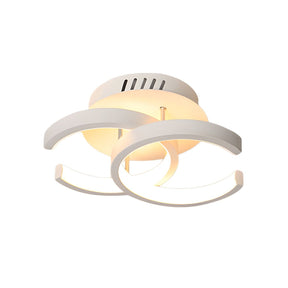 Nova Art Deco White LED Ceiling Lights