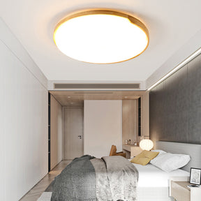 Minimalist Wood And Acrylic LED Ceiling Light For Living Room