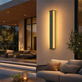 Modern Exterior Solar Wall Lights for House Garage Porch Patio, Dusk to Dawn