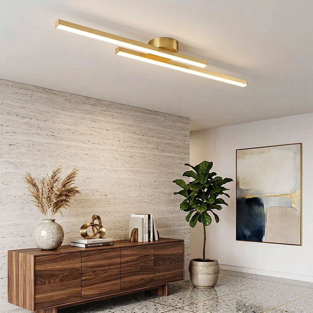 Nova Linear LED Semi-Flush Ceiling Lights