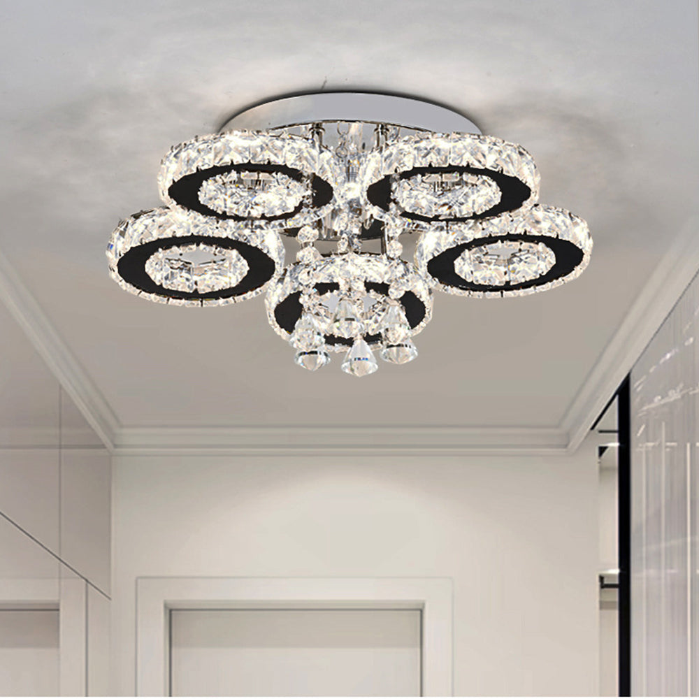 Modern Crystal Chandelier Ceiling Light for Dining Room Living Room