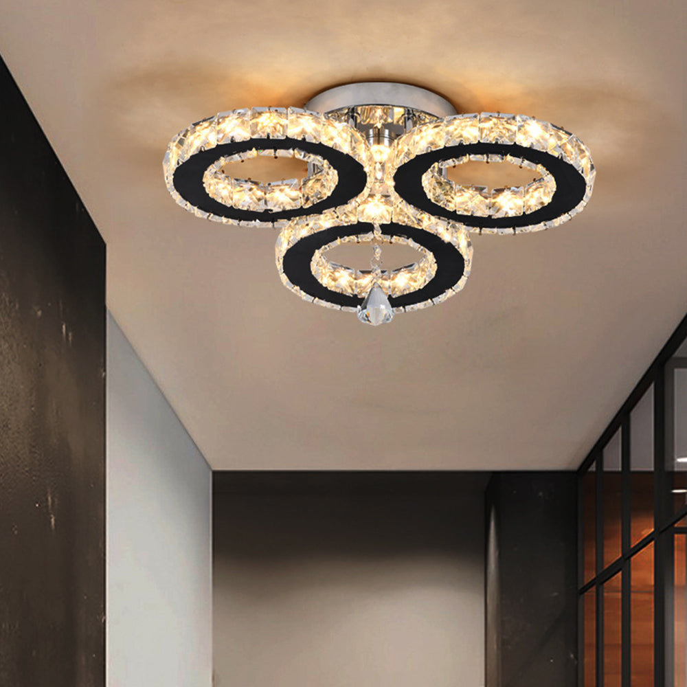 Modern Crystal Chandelier Ceiling Light for Dining Room Living Room