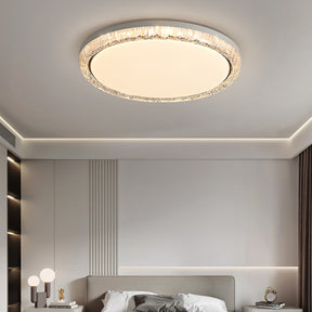 Modern Crystal Flush Mount LED Ceiling Lamp for Dining Room