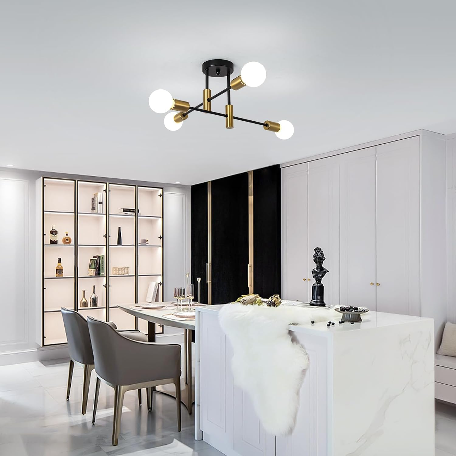 Modern Nordic Black Ceiling Lights