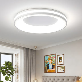 Modern Simplistic Iron Circle Ceiling Light Fixture For Bedroom