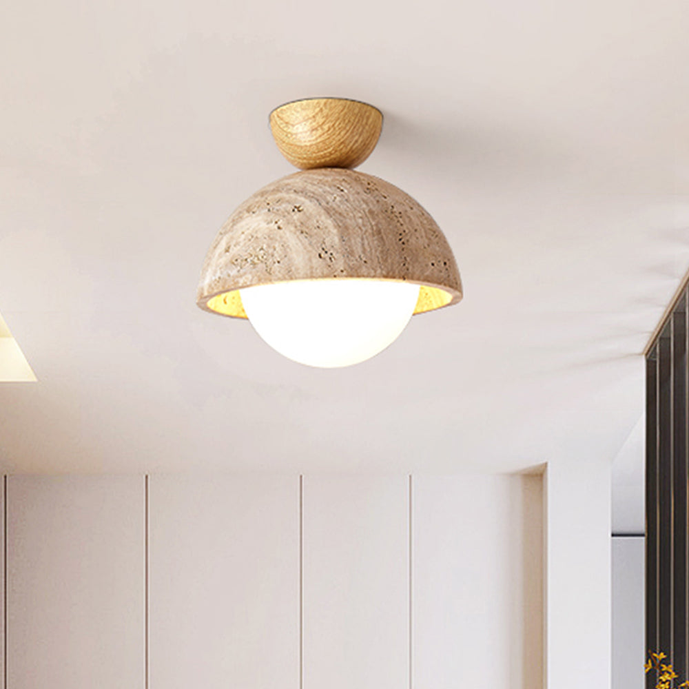 1-Bulb Stylish Stone Hallway Ceiling Lights