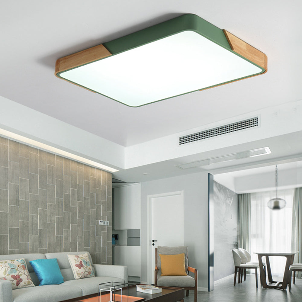 Nordic Modern Rectangle LED Living Room Ceiling Light