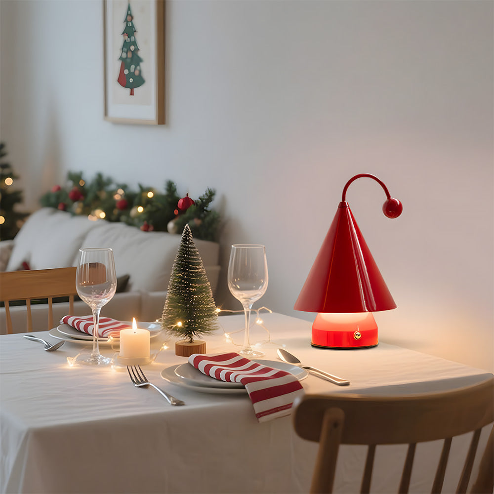 Classic Christmas LED Decoration Rechargeable Table Lamp for Bedroom