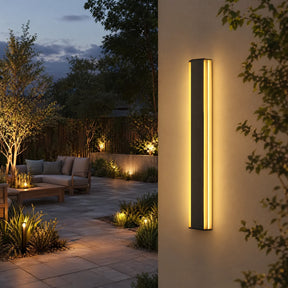 Modern Exterior Solar Wall Lights for House Garage Porch Patio, Dusk to Dawn