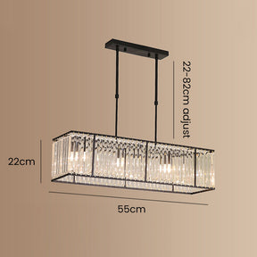 Nordic Simple Crystal Island Lamps For Kitchen