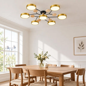 Nordic Wood Flush Mount Ceiling Light for Bedroom