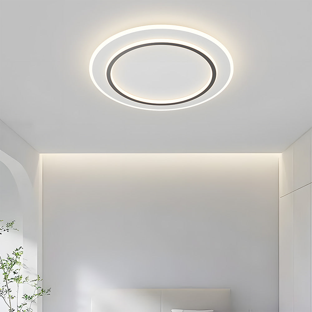 Simplistic Creative White Metal LED Bedroom Ceiling Light