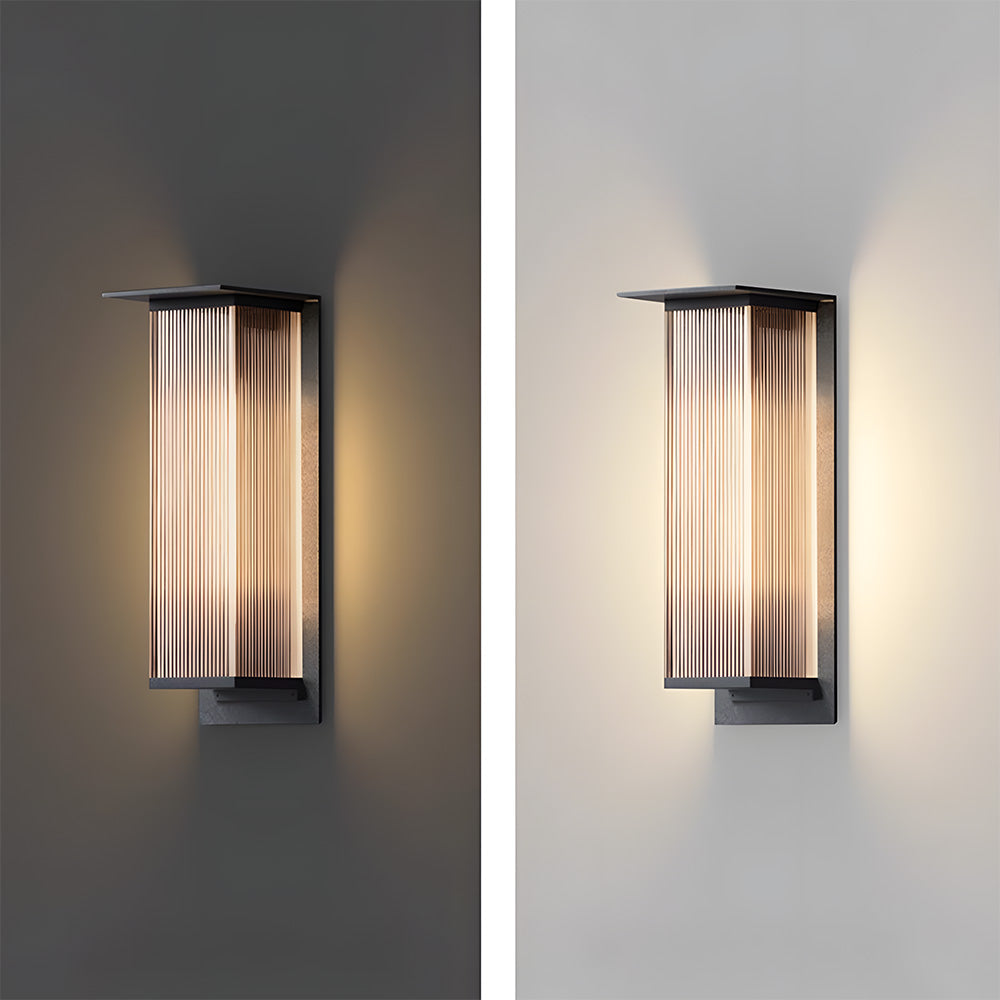 Minimalist Rectangle IP65 Waterproof Outdoor Lighting For Wall, Dusk-to-Dawn
