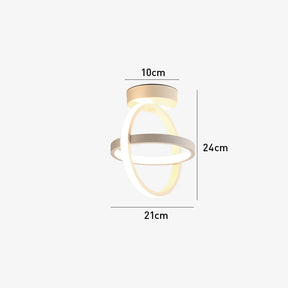 Nova Art Deco White LED Ceiling Lights