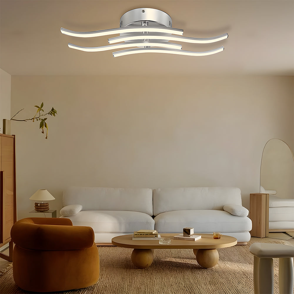 Modern Design Silver LED Living Room Ceiling Lights