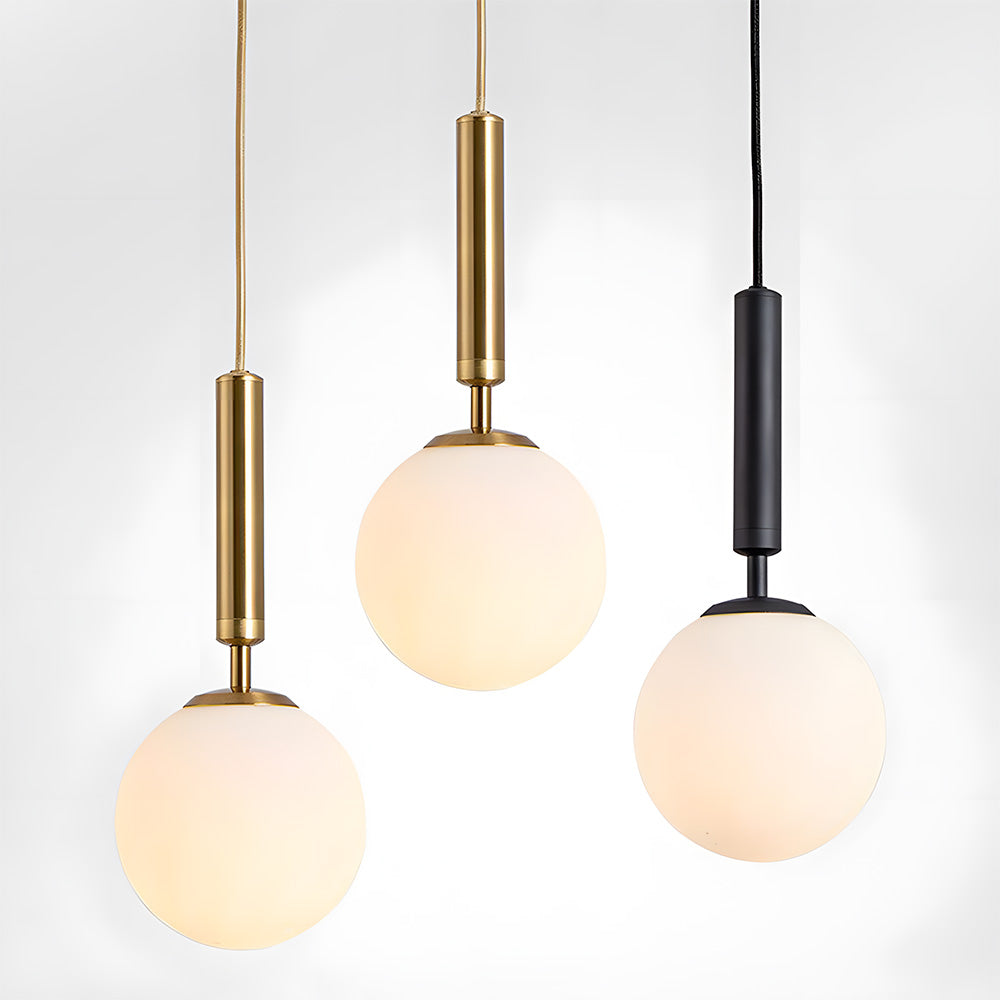 Modern Glass Pendant Light, Kitchen Dining Room Hanging Lampshade