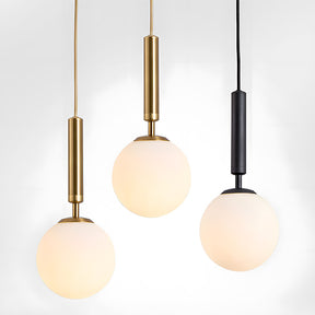 Modern Glass Pendant Light, Kitchen Dining Room Hanging Lampshade