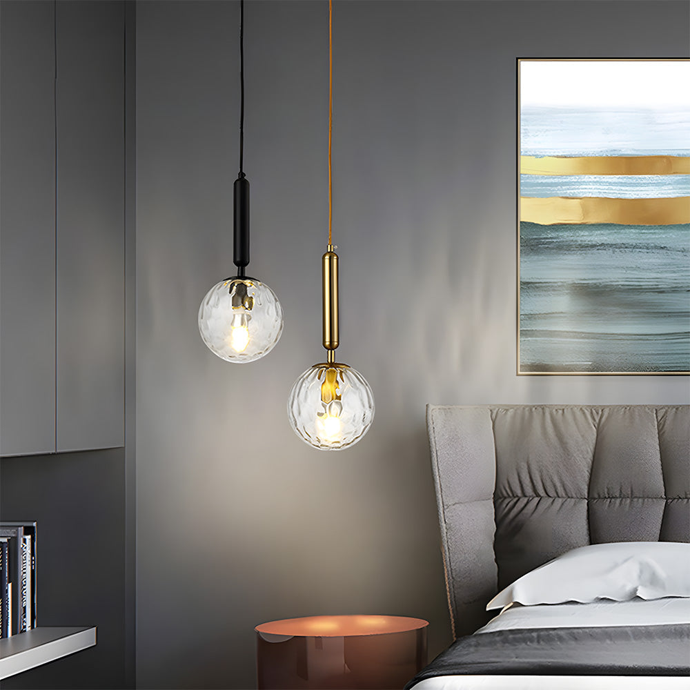 Modern Glass Pendant Light, Kitchen Dining Room Hanging Lampshade