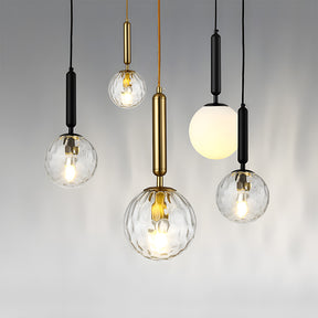 Modern Glass Pendant Light, Kitchen Dining Room Hanging Lampshade