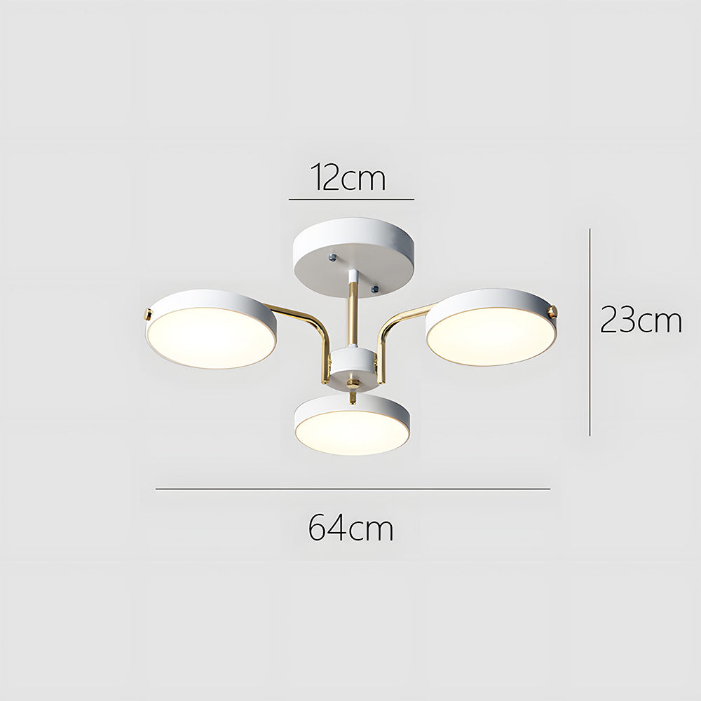 Nordic Creative Iron Living Room LED Ceiling Light