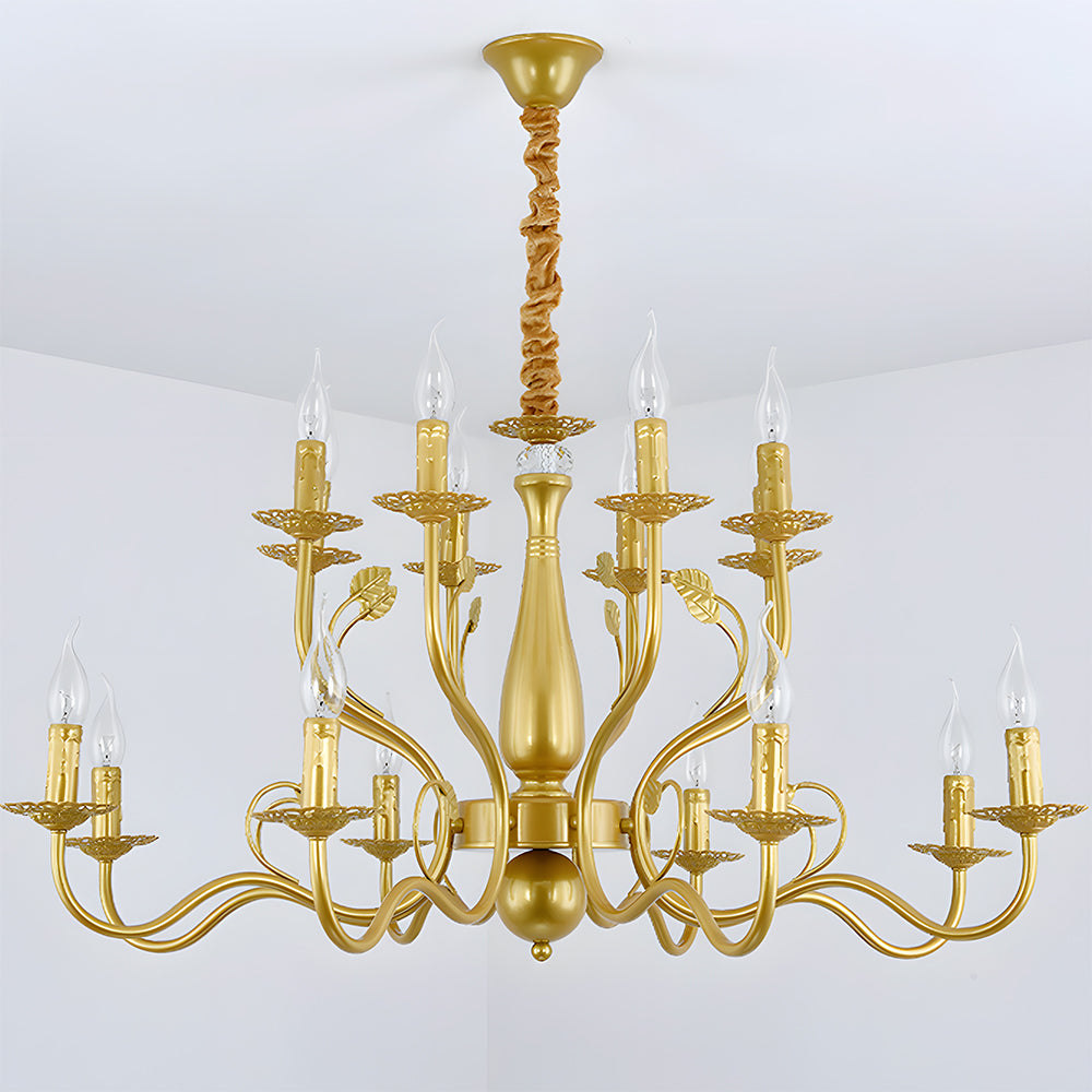Flemish Style Ceiling Light Rustic Farmhouse Chandelier Lamp