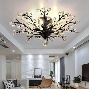 K9 Clear Crystal Chandelier Ceiling Light for Living Room