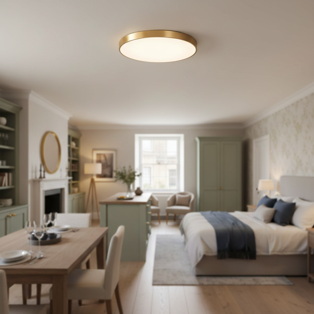 Minimalist Colorful Energy Efficient Flush Mount LED Ceiling Light